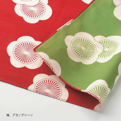 Furoshiki-red-and-green-plum-blossom-1000-x-1000