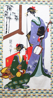 Noren-2-geisha-with-musical-instruments